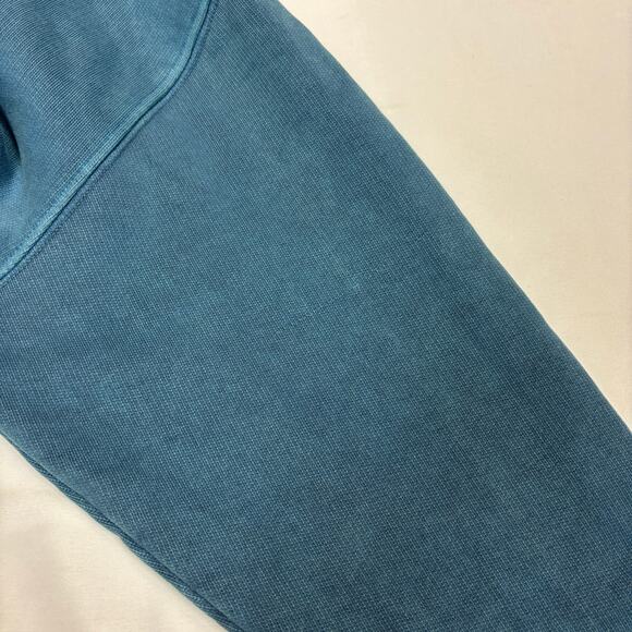 Velour Garments Blue Hoodie Men's XS Organic Cotton Minimalist - Picture 7 of 8